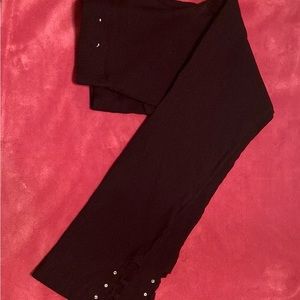 Black 3/4 leggings/pants